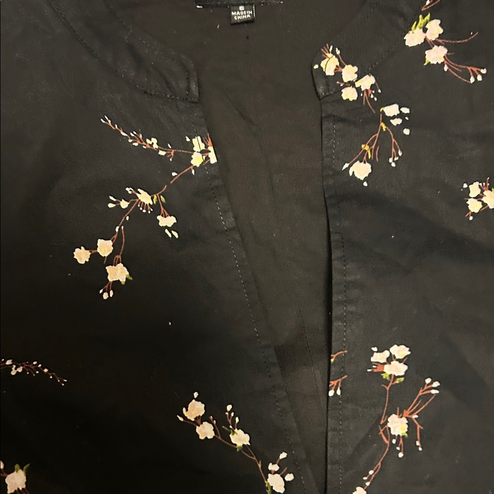 J. Peterman Black Floral Midi Dress - Picture 3 of 6